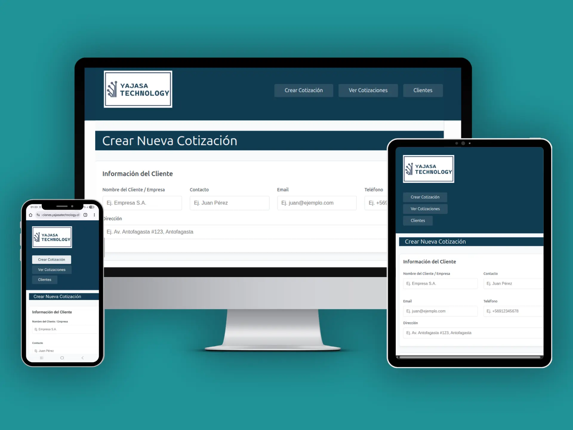Sistema Cotizador Dashboard